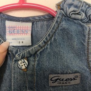 Vintage baby guess denim dress 6m